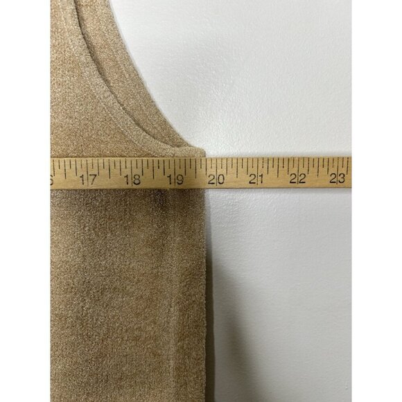 Barefoot Dreams CozyChic Ultra Lite Cascading Vest Carmel Size Medium NWT - Picture 7 of 11